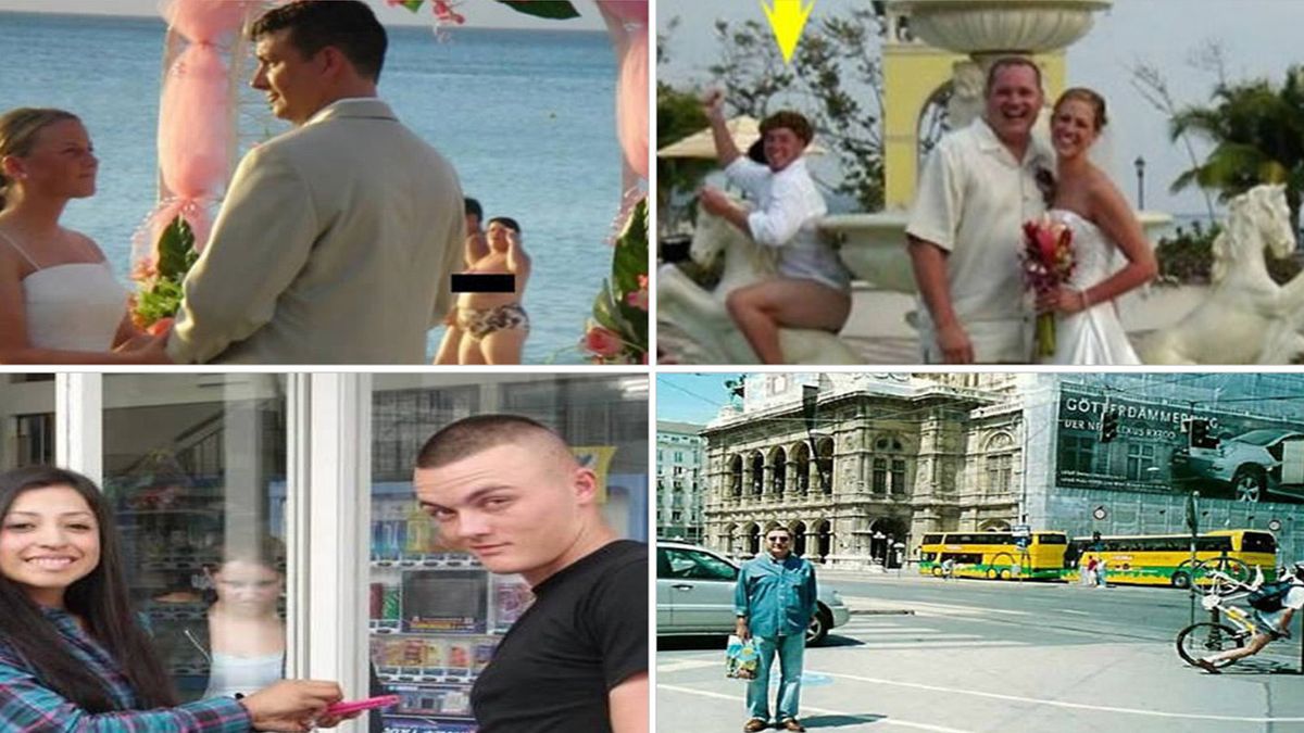Arka planlarında tuhaf kafaların yaşandığı ilginç fotoğraflar