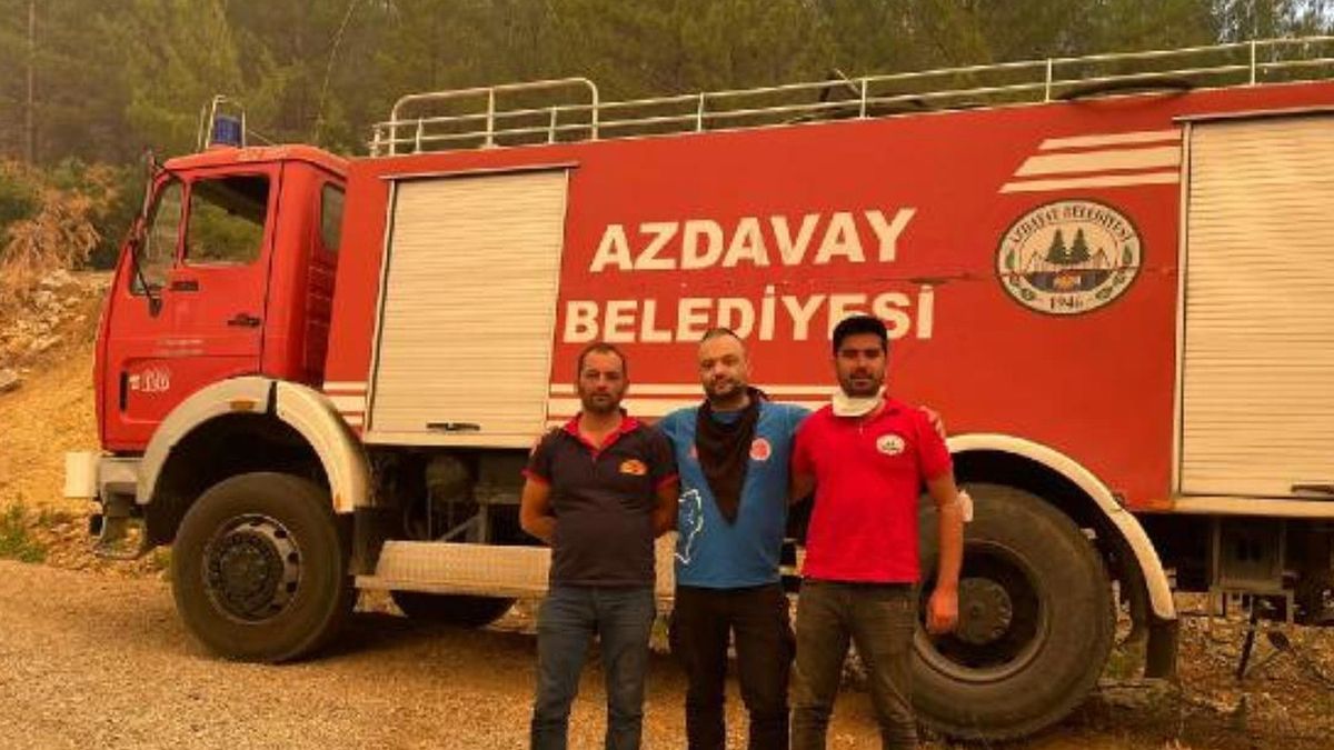 Gurbetçi İtfaiyeci Bavulunu Alıp Orman Yangınları İçin Geldi