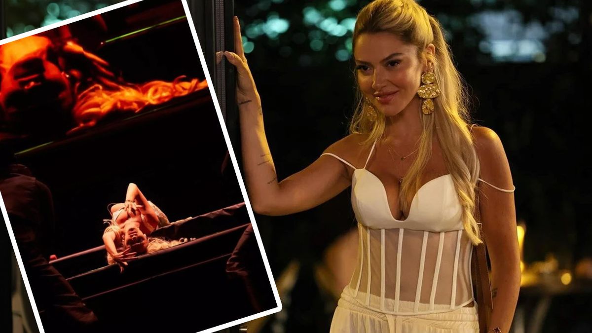 Hadise, erotik bulunarak yasaklanan dizi fragmanındaki pozlarının aynısını bu kez sahnede verdi! İşte o anlar…