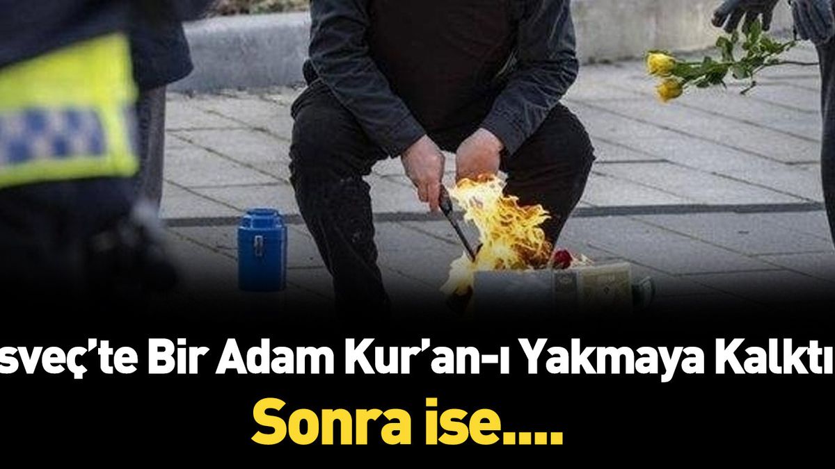 İsveç'te sağcı bir lider polis korumasıyla birlikte Kur'an'ı yaktı