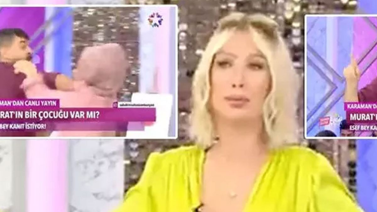 Seda Sayan'ın programında rezillik! Adam kadını dövdü Seda ise...
