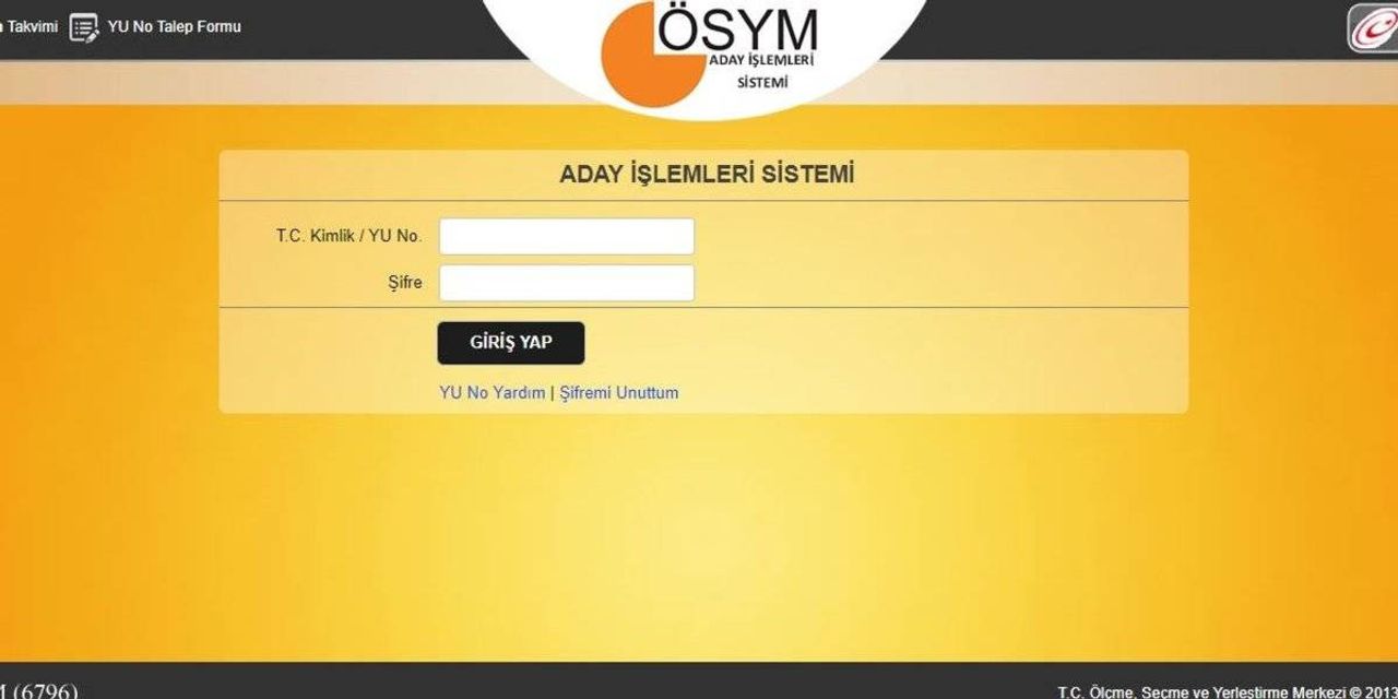 2022 ÖSYM Giriş İşlemleri 2022 ÖSYM Giriş İşlemleri