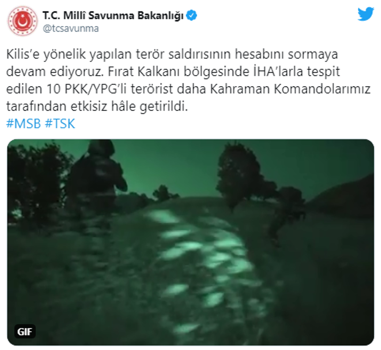 Fırat Kalkanı Bölgesinde PKK Fırat Kalkanı Bölgesinde PKK