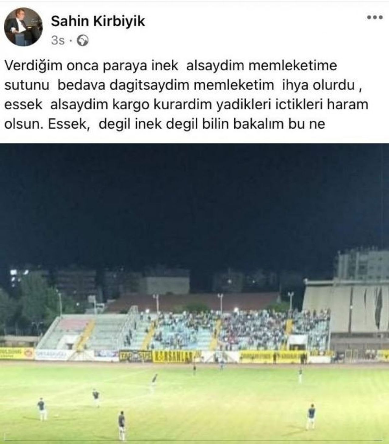 Tarsus İdman Yurdu Başkanının Paylaşımı Tarsus İdman Yurdu Başkanının Paylaşımı