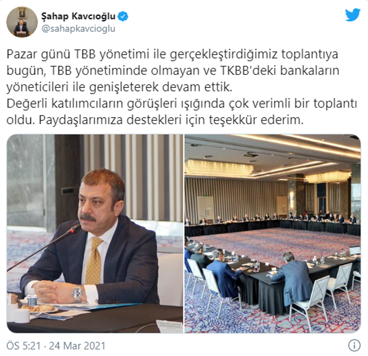 Şahap Kavcıoğlu, Bankaların Yöneticileri ile Bir Araya Geldi35435453412 Şahap Kavcıoğlu, Bankaların Yöneticileri ile Bir Araya Geldi35435453412