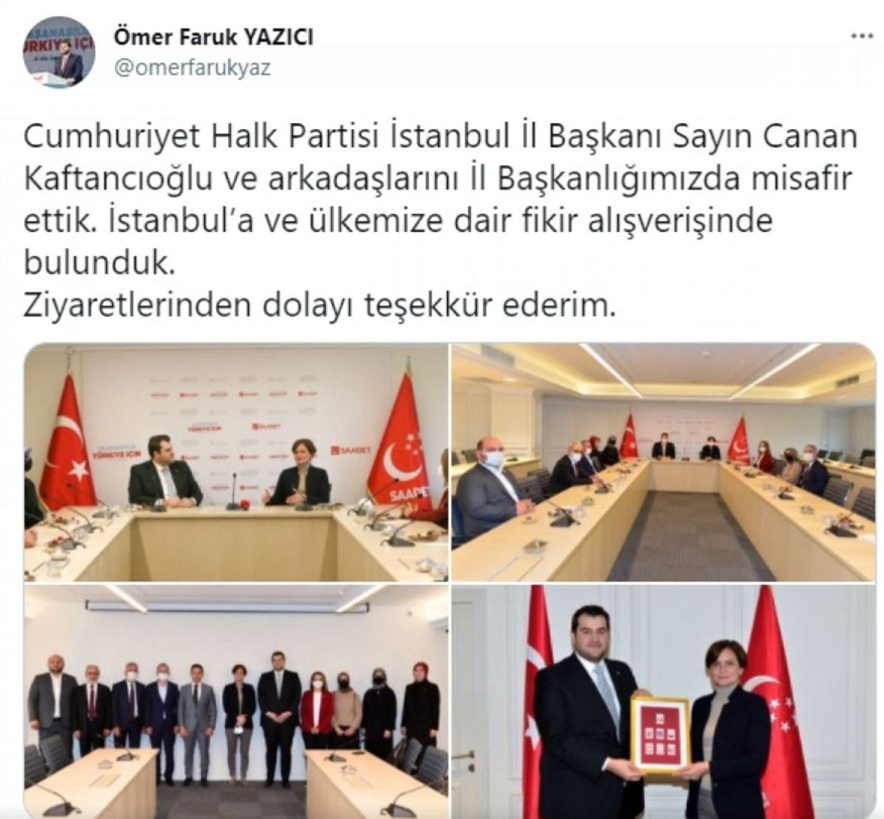 CHP’li Kaftancıoğlu CHP’li Kaftancıoğlu