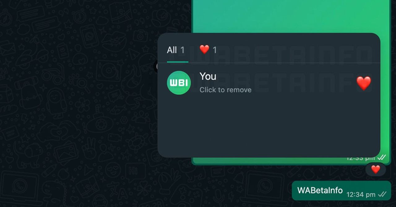 WhatsApp Tepki Özelliği WhatsApp Tepki Özelliği