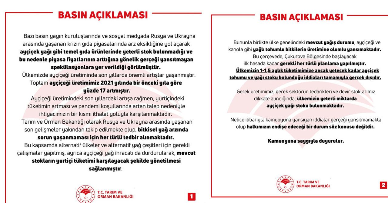 Ayçiçek yağı açıkmalası Ayçiçek yağı açıklaması