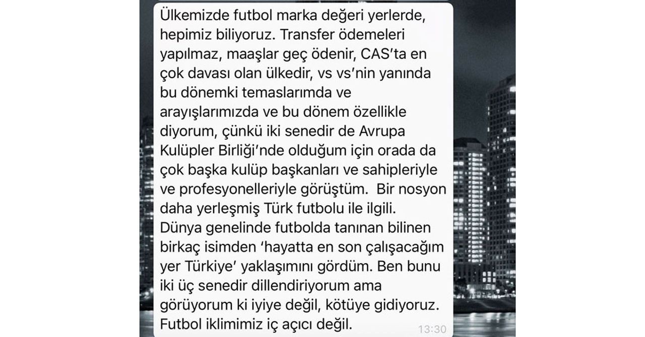 ali koç mesaj