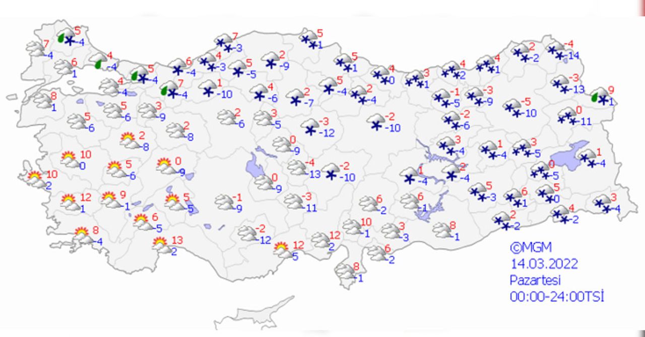 14 mart hava durumu 14 mart hava durumu