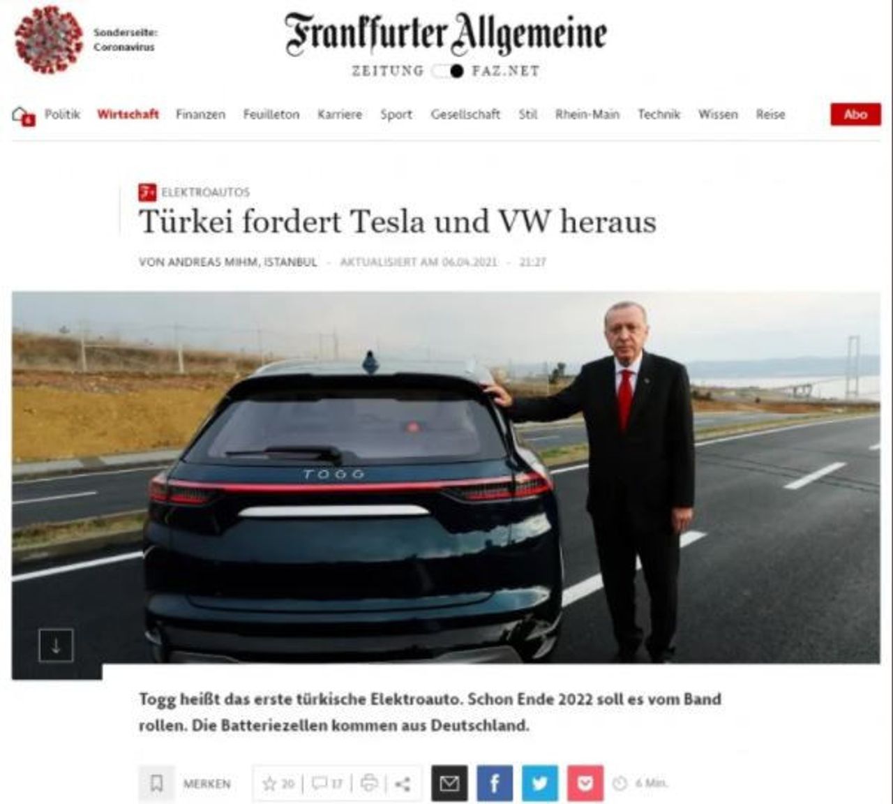Alman Basını Kaleme Aldı: Türkiye, Tesla ve Volkswagen