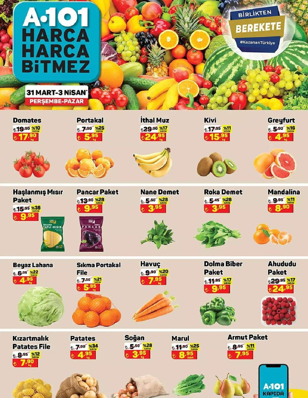 A101 2 Nisan 2022 aktüel indirimli ürünler kataloğu A101 2 Nisan 2022 aktüel indirimli ürünler kataloğu