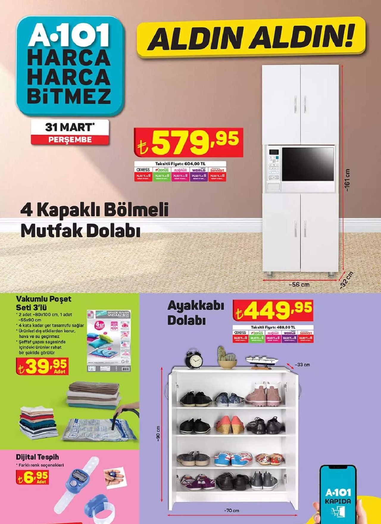 A101 31 Mart 2022 Ramazana özel aktüel indirimli ürünler kataloğu A101 31 Mart 2022 Ramazana özel aktüel indirimli ürünler kataloğu