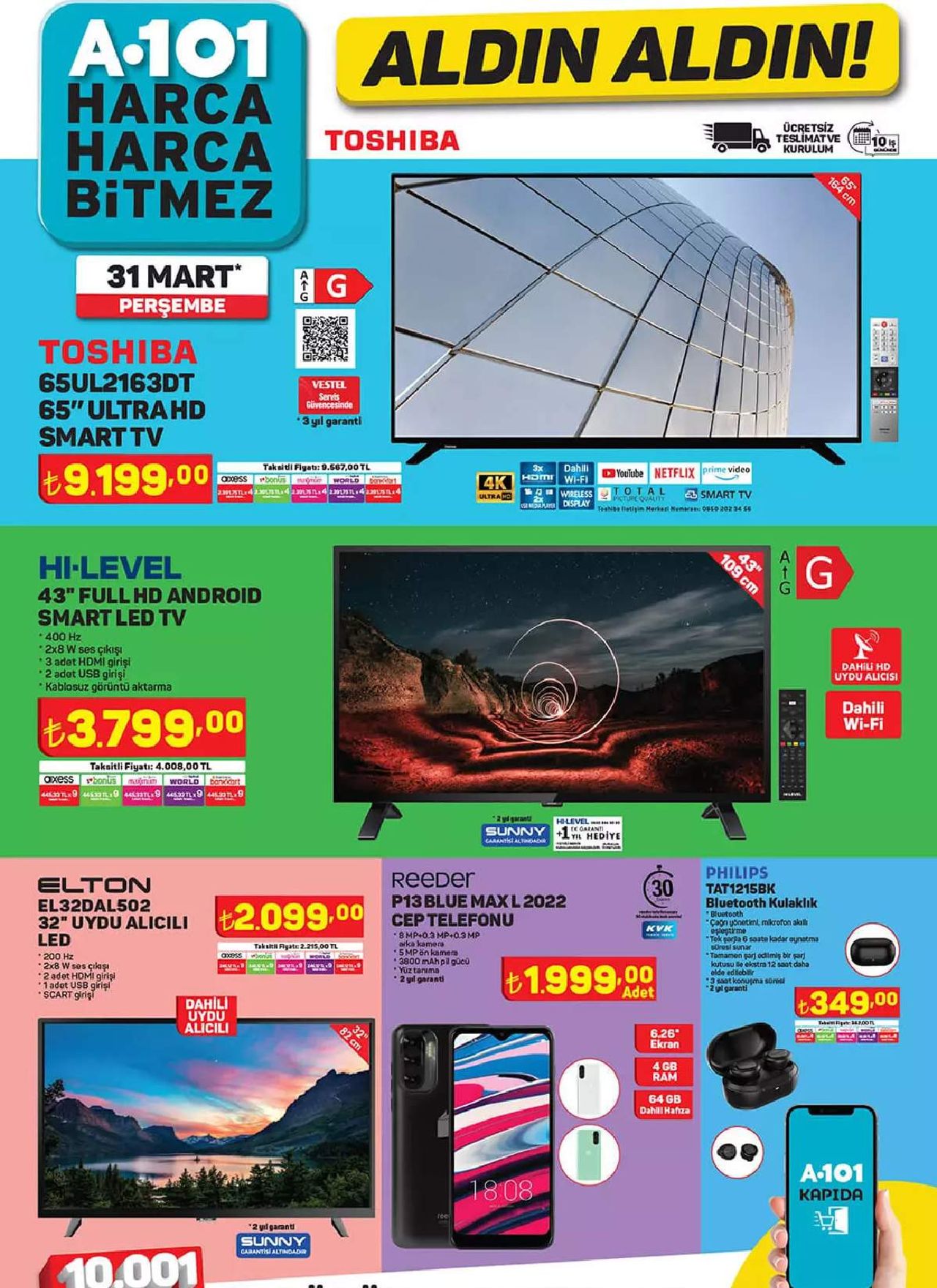 A101 31 Mart 2022 Ramazana özel aktüel indirimli ürünler kataloğu A101 31 Mart 2022 Ramazana özel aktüel indirimli ürünler kataloğu
