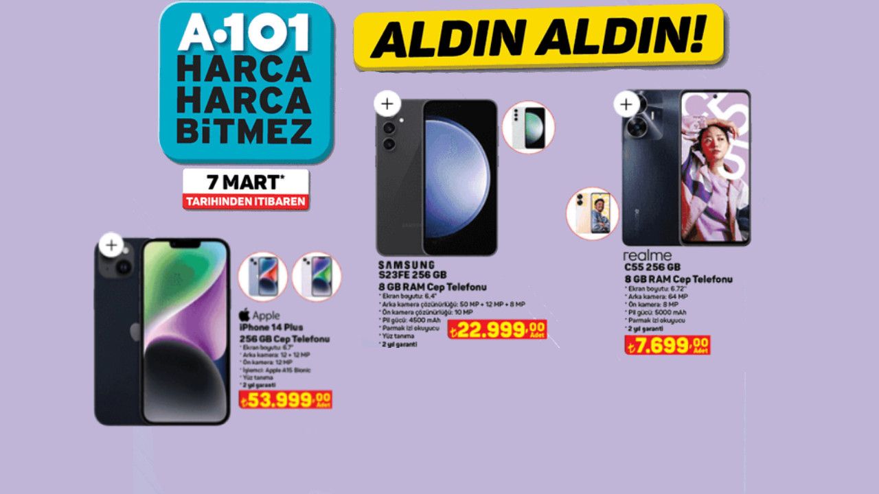 A101 indirimli telefon satışı A101 indirimli telefon satışı
