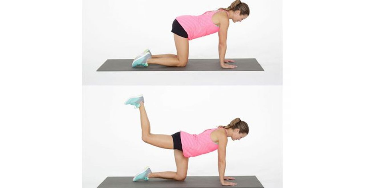 Straight-leg donkey kick