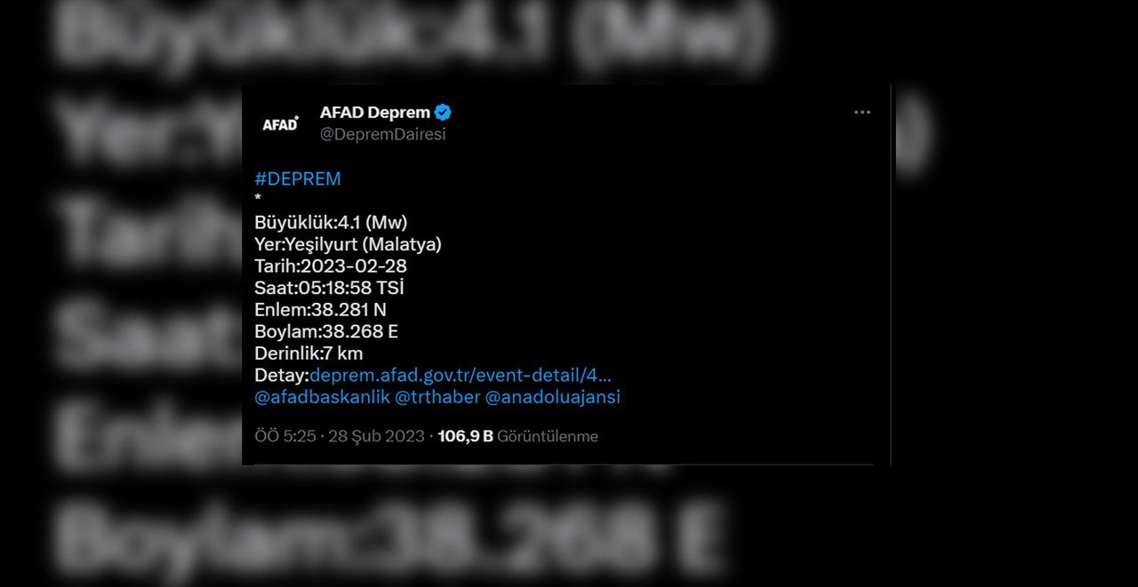 AFAD açıkladı AFAD açıkladı