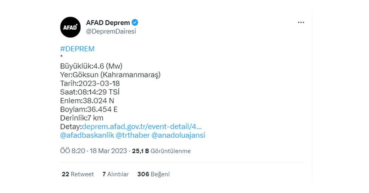 AFAD açıklama AFAD açıklama