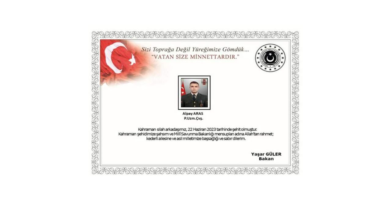 Alpay Aras Şehit Oldu Alpay Aras Şehit Oldu