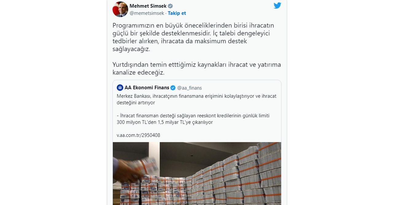 Bakan Şİmşek kredi açıklaması Bakan Şİmşek kredi açıklaması