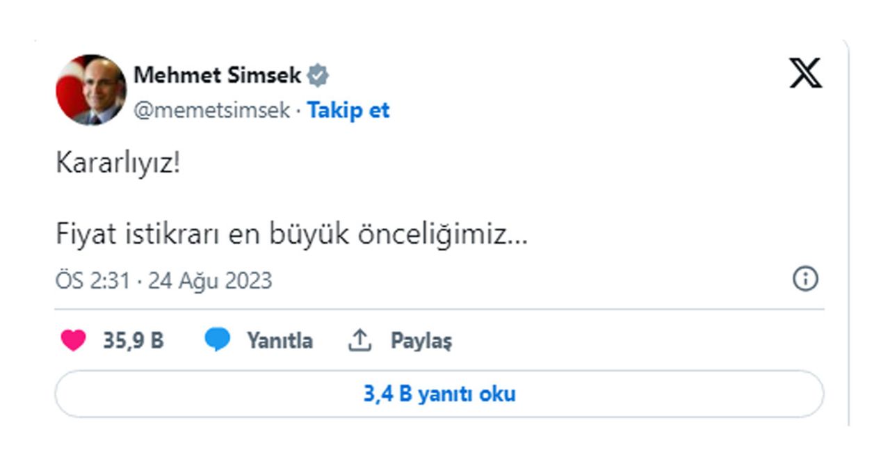 Bakan Şimşek Bakan Şimşek