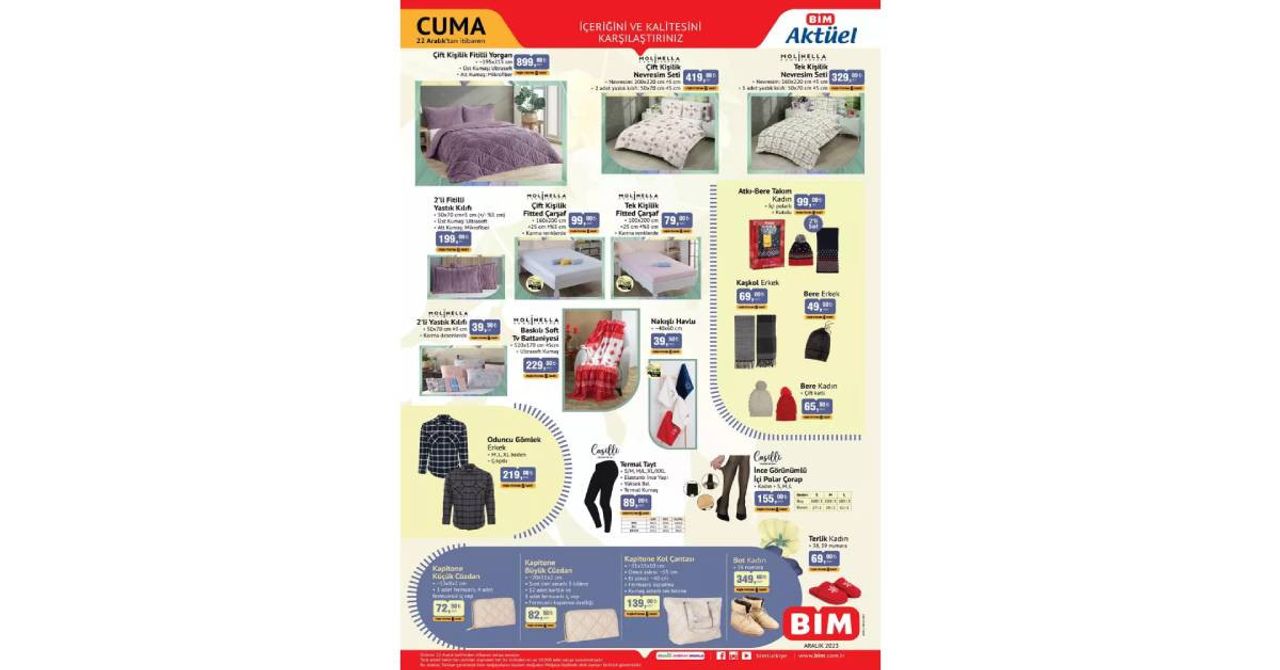 BİM 22 Aralık Aktüel BİM 22 Aralık Aktüel