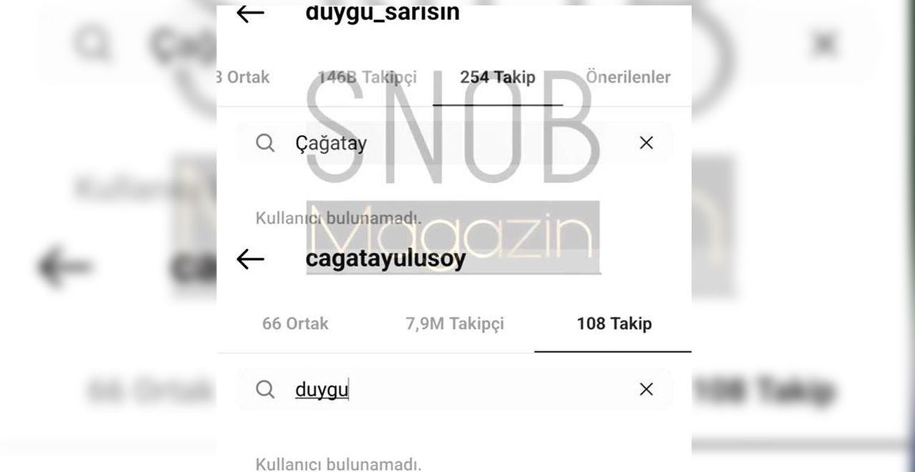 Birbirlerini takipten çıkardılar Birbirlerini takipten çıkardılar