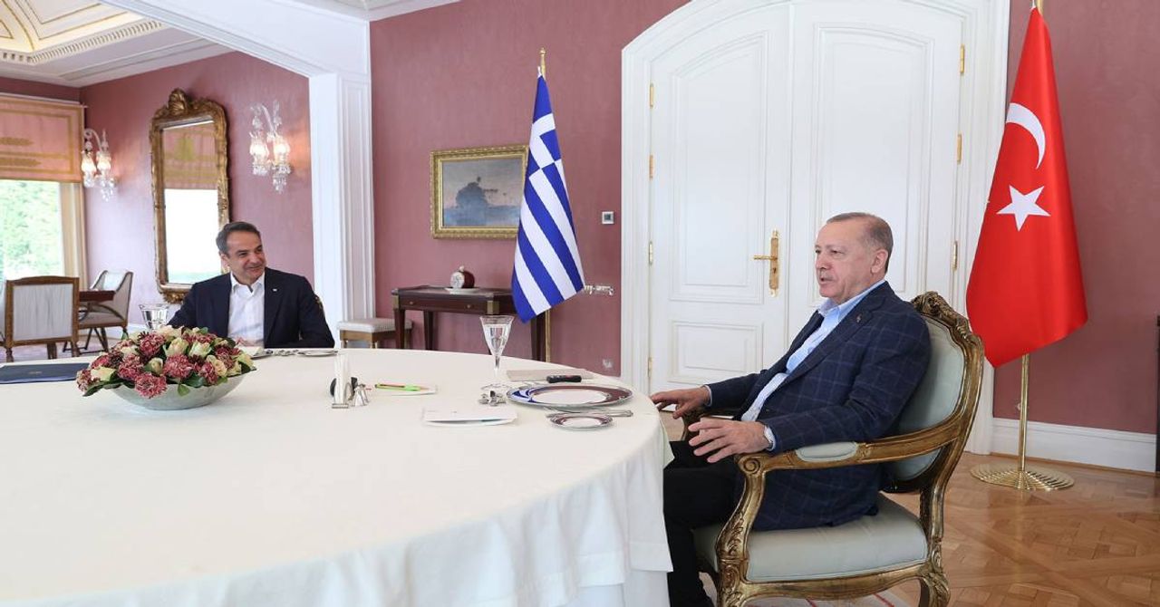 Cumhurbaşkanı Erdoğan Miçotakis Cumhurbaşkanı Erdoğan Miçotakis