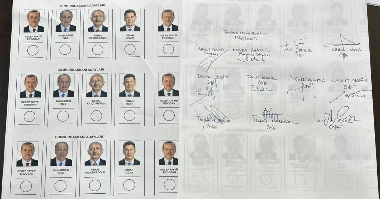 Cumhurbaşkanlığı seçimleri oy pusulası ortaya çıktı Cumhurbaşkanlığı seçimleri oy pusulası ortaya çıktı