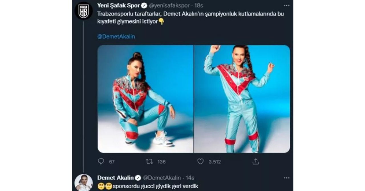Demet Akalın Trabzonspor kutlamalarında sahne alacak Demet Akalın Trabzonspor kutlamalarında sahne alacak