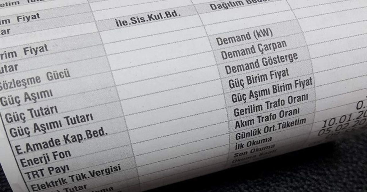 Deprem Elektrik Faturası Deprem Elektrik Faturası