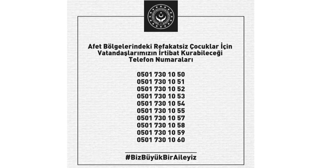 Depremzede Çocuklar Çağrı Merkezi Depremzede Çocuklar Çağrı Merkezi