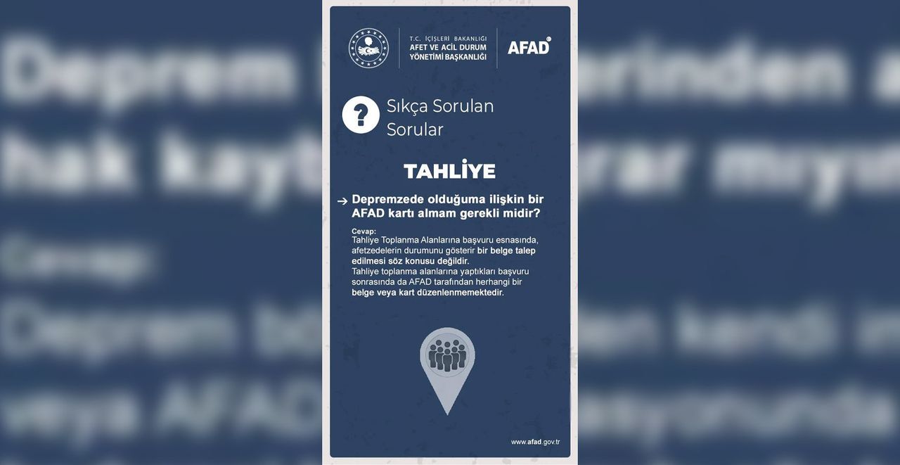 Depremzede olduğuma dair AFAD kartı almam gerekli mi? Depremzede olduğuma dair AFAD kartı almam gerekli mi?