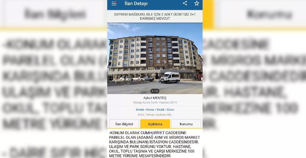 Depremzedeler için ücretsiz Depremzedeler için ücretsiz