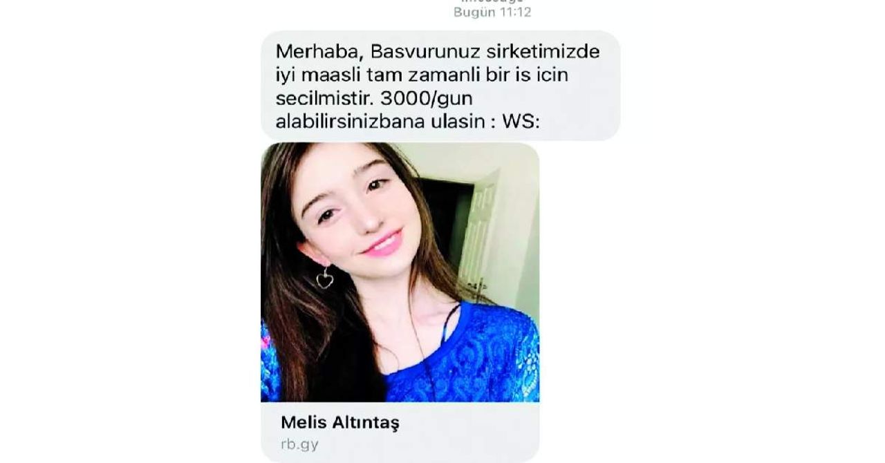 Dolandırıcılar İş İlanı Mesajı Dolandırıcılar İş İlanı Mesajı
