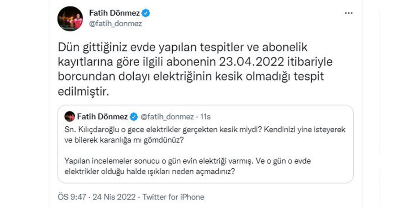 Enerji ve Tabii Kaynaklar Bakanı Fatih Dönmez Enerji ve Tabii Kaynaklar Bakanı Fatih Dönmez