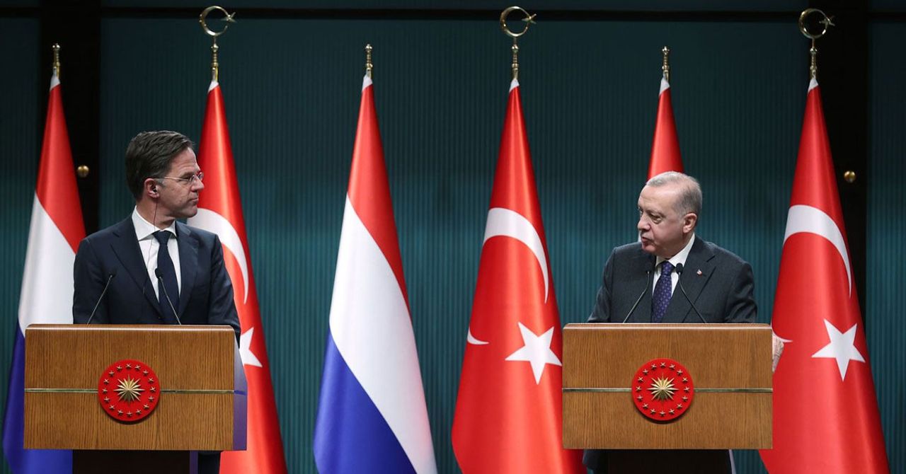 Erdoğan Ve Mark Rutte Erdoğan Ve Mark Rutte
