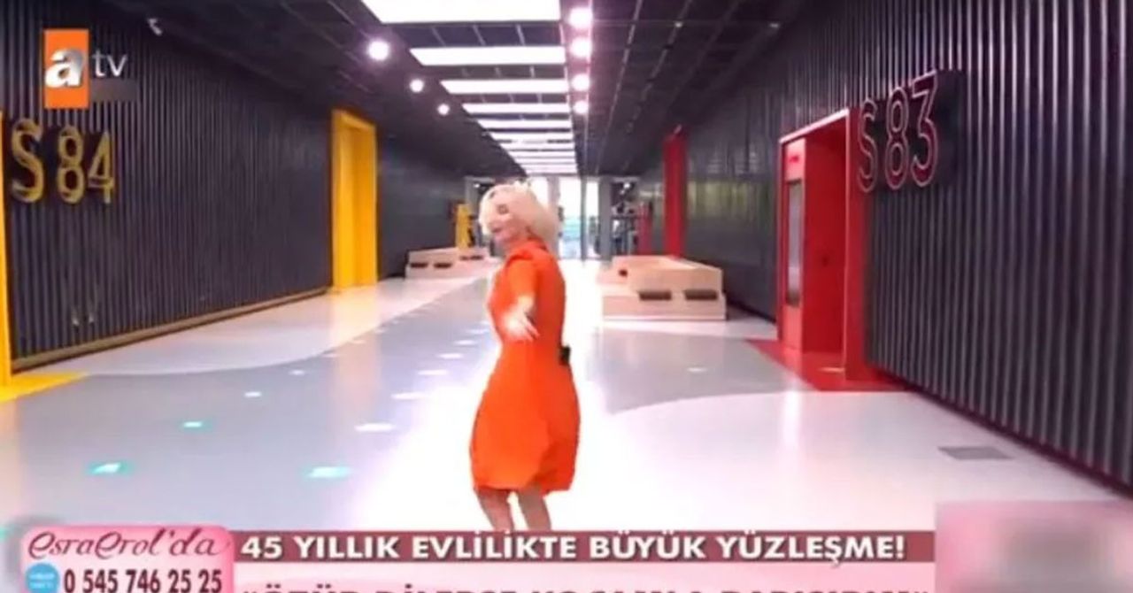Esra Erol canlı yayında koştu Esra Erol canlı yayında koştu