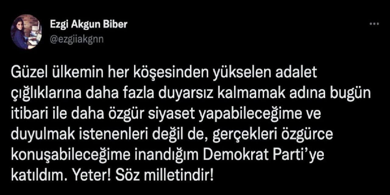Ezgi Akgün Biber açıklaması Ezgi Akgün Biber açıklaması