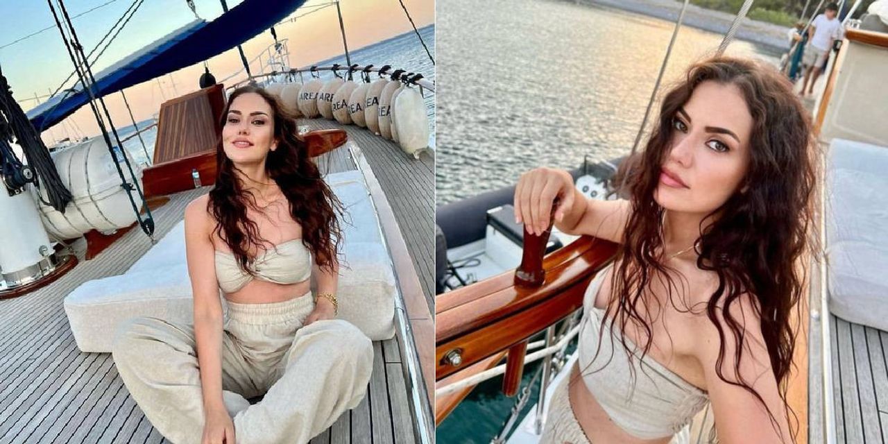 Fahriye Evcen Tekne Pozları Fahriye Evcen Tekne Pozları