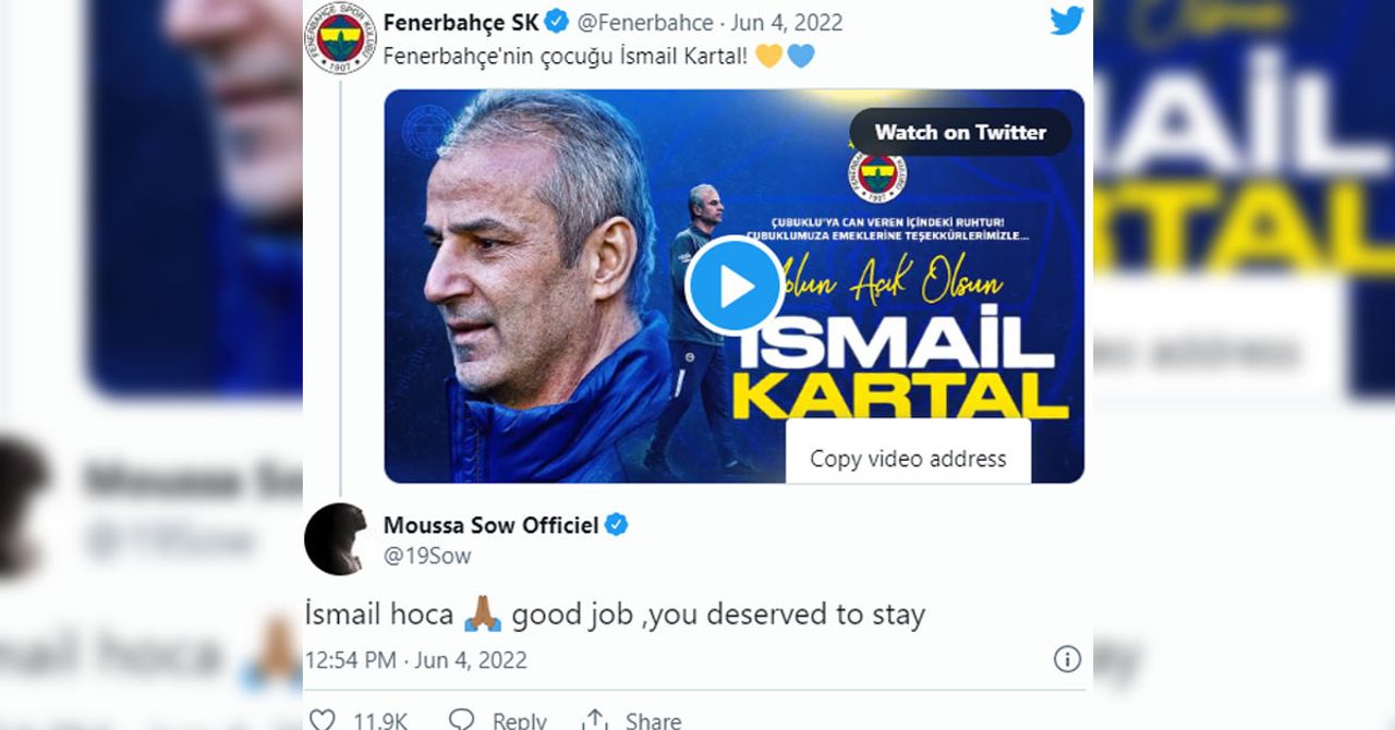 Futbolcunun İsmail Kartal paylaşımı çok konuşuluyor. Futbolcunun İsmail Kartal paylaşımı çok konuşuluyor.