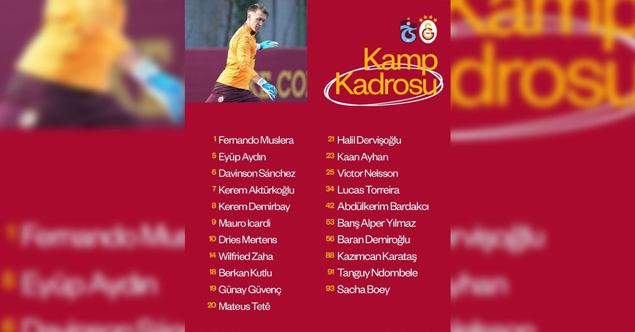 Galatasaray maç kadrosu Galatasaray maç kadrosu