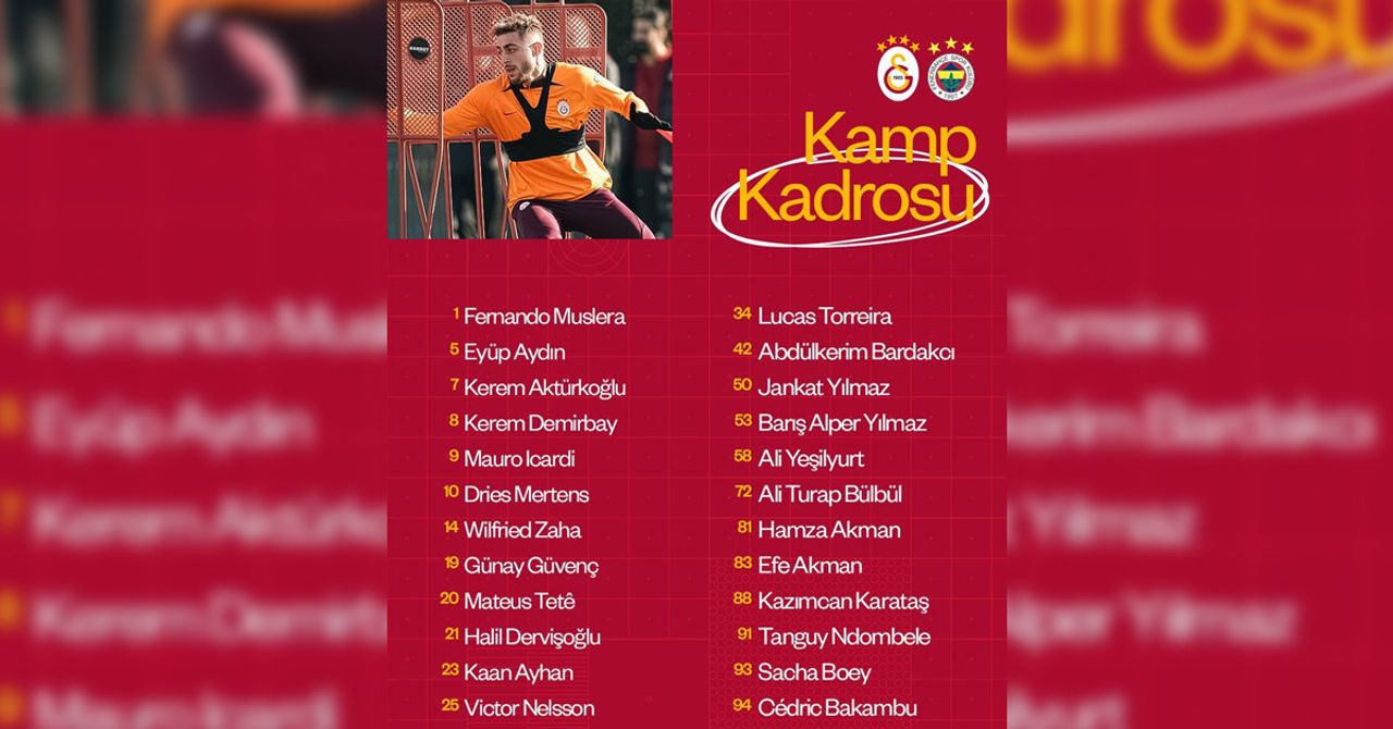 Galatasaray maç kadrosu Galatasaray maç kadrosu