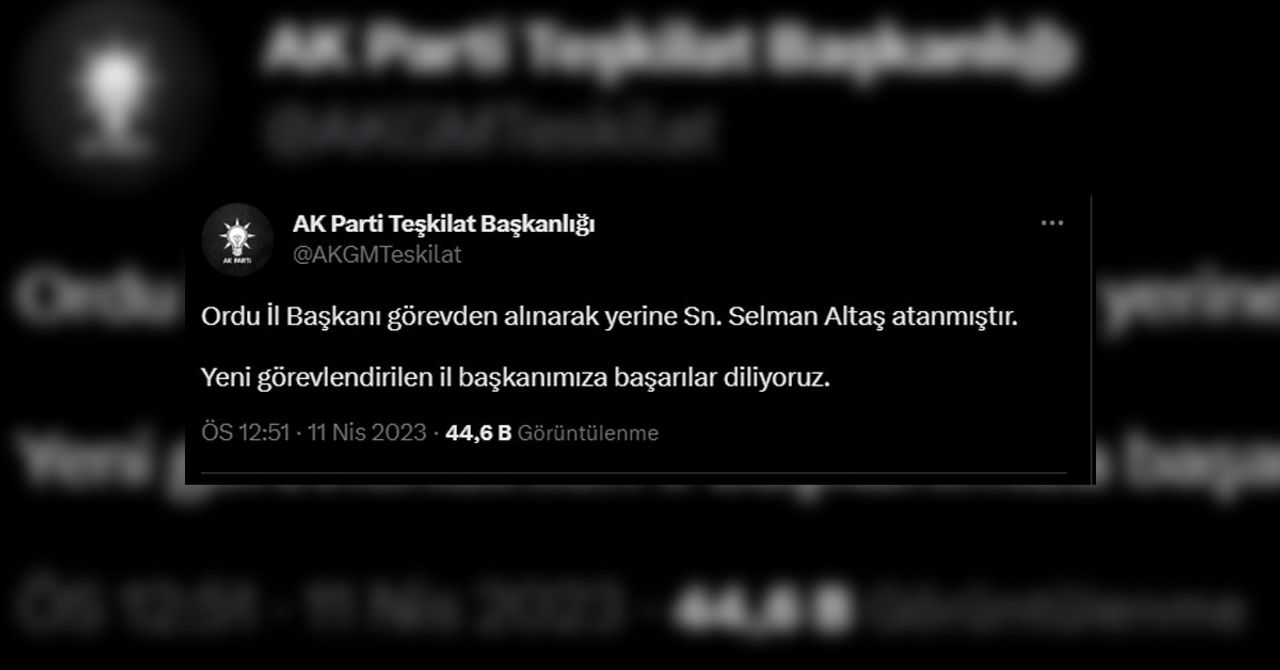 Görevden alındı Görevden alındı