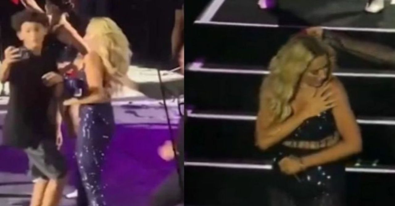 Hadise konserde şok yaşadı: Hayranı sahneye atladı! Omzundan darbe aldı Hadise konserde şok yaşadı: Hayranı sahneye atladı! Omzundan darbe aldı