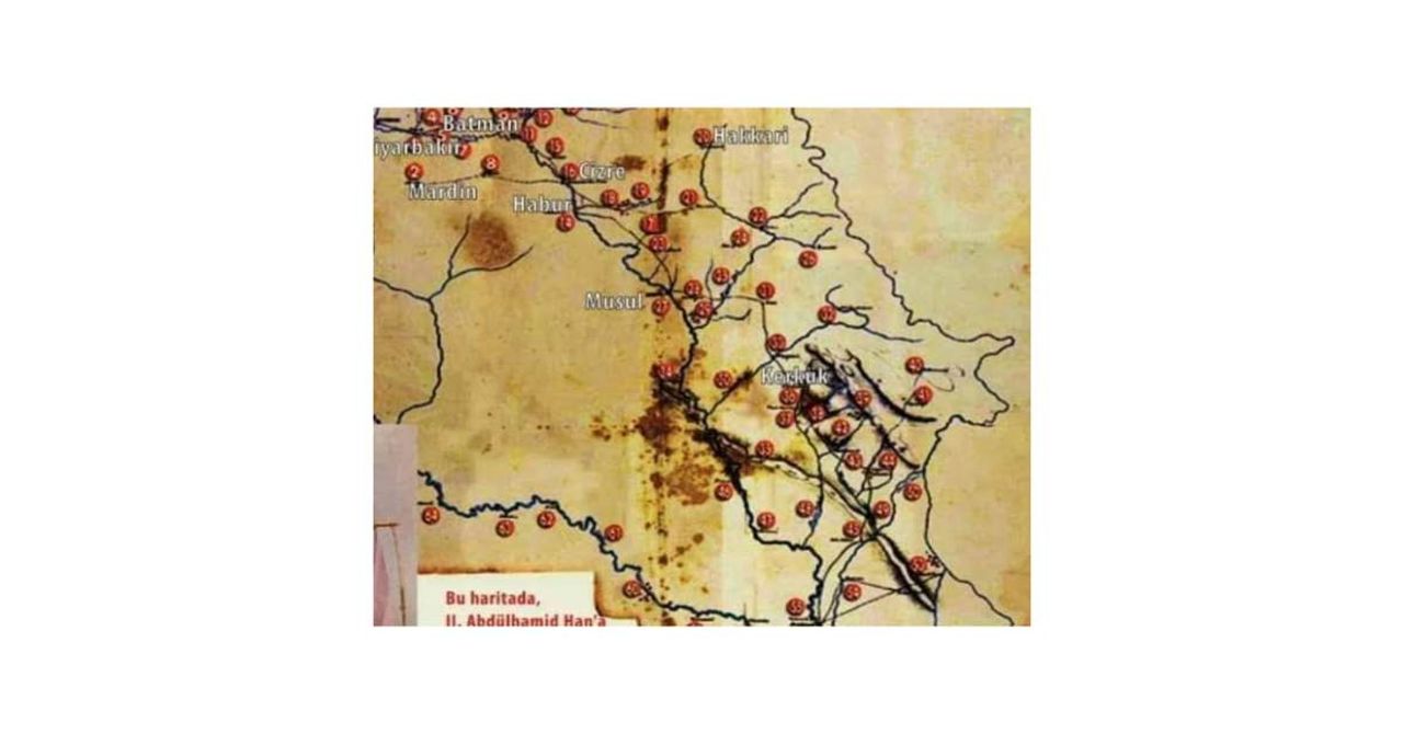 II. Abdulhamid Petrol haritası II. Abdulhamid Petrol haritası