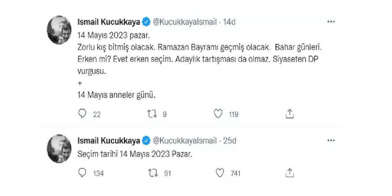 İsmail Küçükkaya Erken Seçim Paylaşımı İsmail Küçükkaya Erken Seçim Paylaşımı