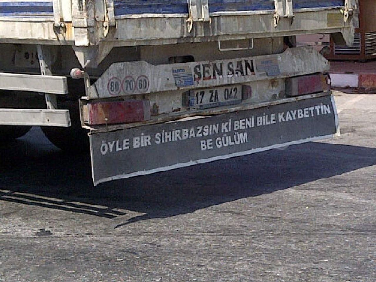 kamyon arkası sözler