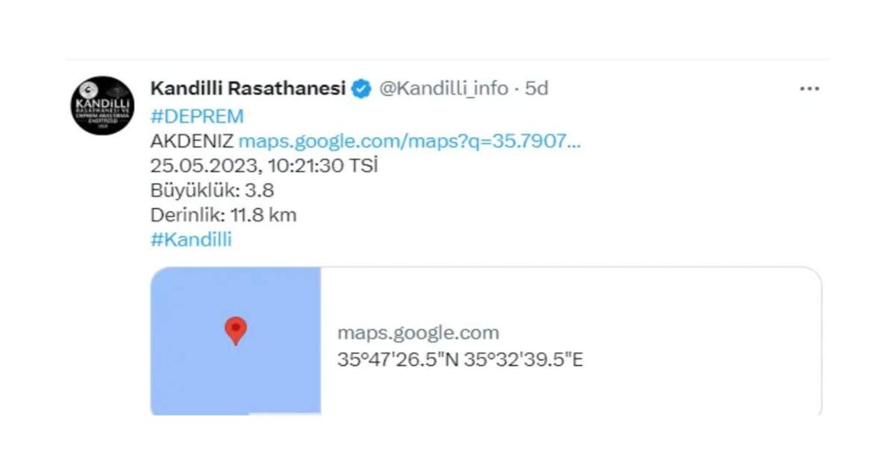 Kandilli Deprem Kandilli Deprem