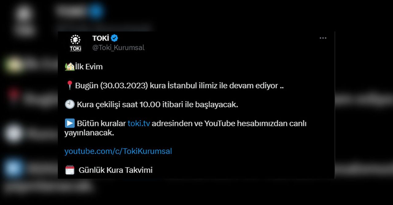Kura çekim tarihleri